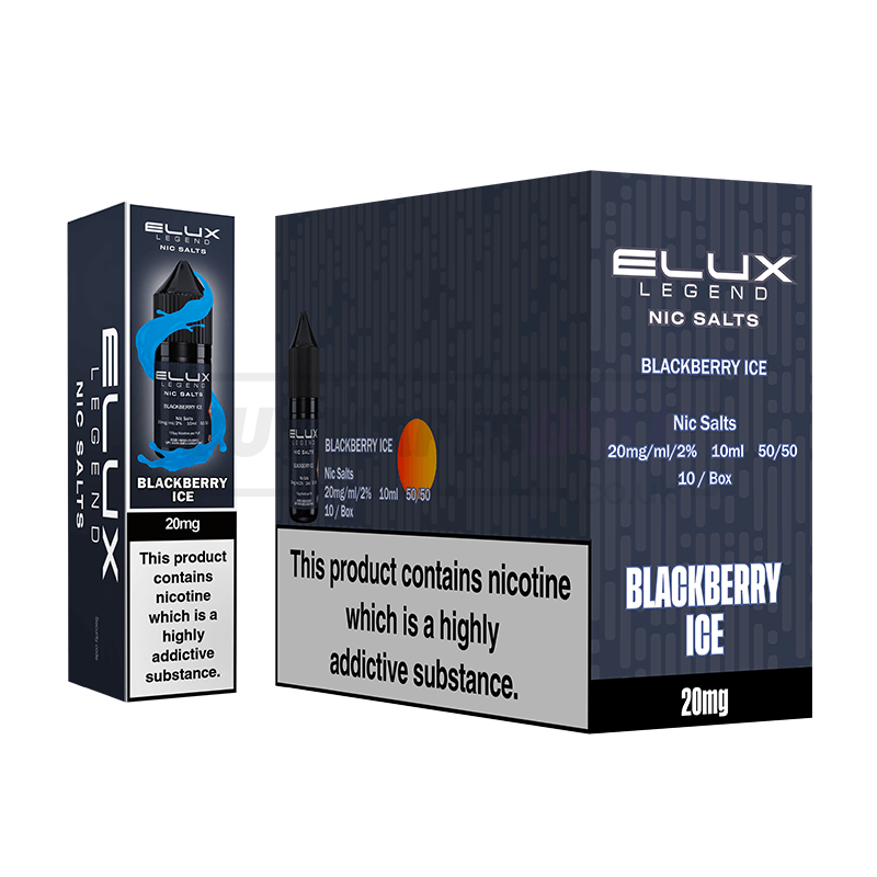Blackberry Ice Elux Legend Nic Salt E-Liquid Pack of 10