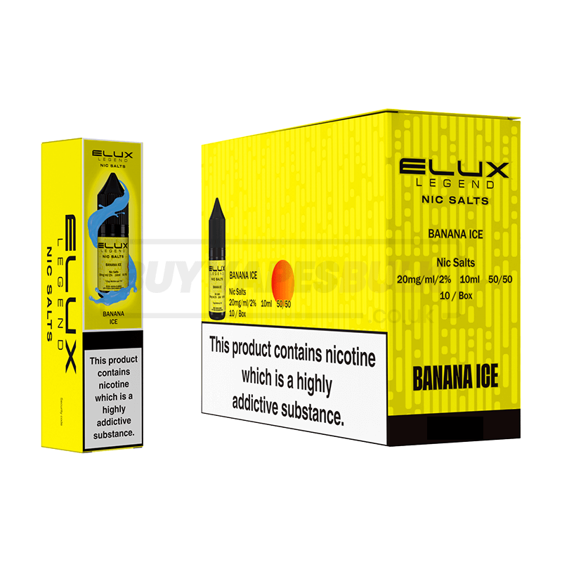 Elux Legend Nic Salts 10 Pack Banana Ice