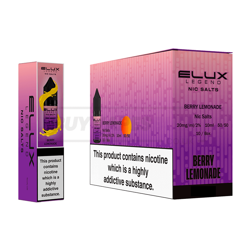 Elux Legend Nic Salts 10 Pack Berry Lemonade