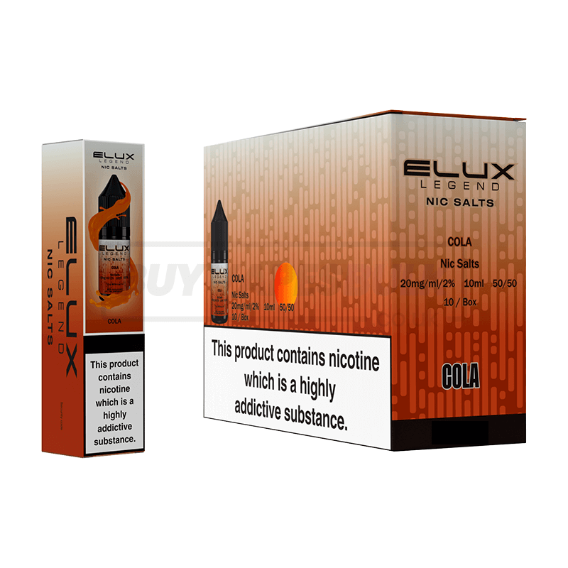 Elux Legend Nic Salts 10 Pack Cola