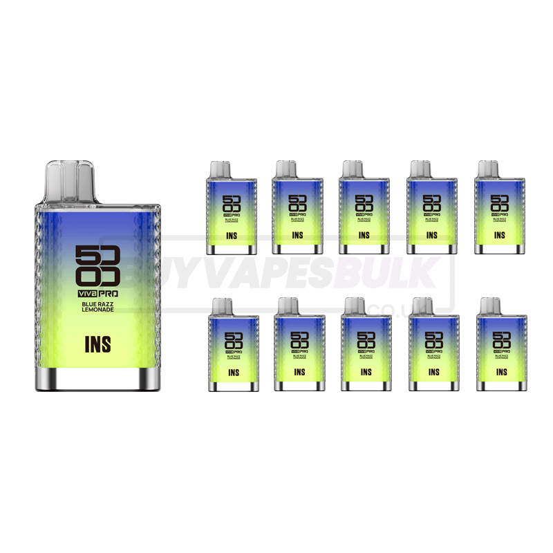 Blue Razz Lemonade Elux Viva Pro 5000 Disposable Vape 10 Pack