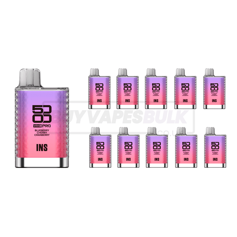 Blueberry Cherry Cranberry Elux Viva Pro 5000 Disposable Vape 10 Pack