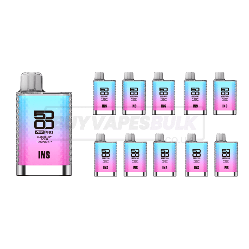 Blueberry Sour Raspberry Elux Viva Pro 5000 Disposable Vape 10 Pack