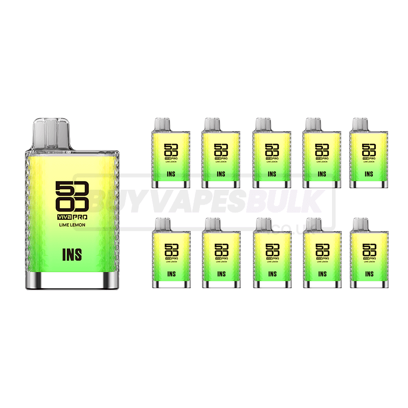 Lime Lemon Elux Viva Pro 5000 Disposable Vape 10 Pack