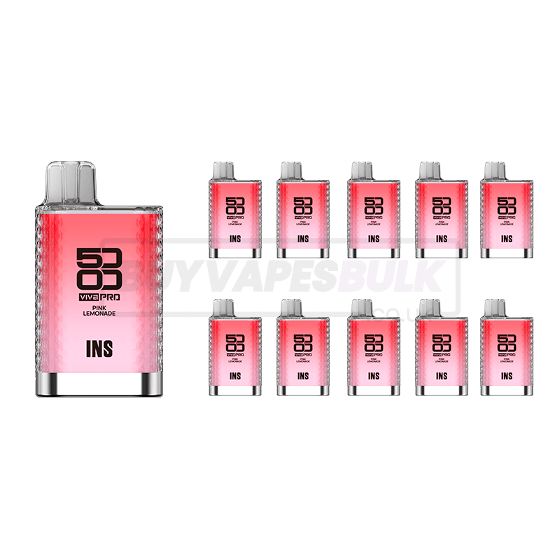Pink Lemonade Elux Viva Pro 5000 Disposable Vape 10 Pack