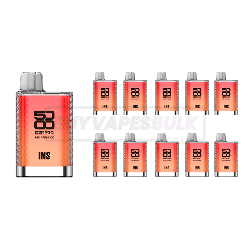 Red Apple Ice Elux Viva Pro 5000 Disposable Vape 10 Pack