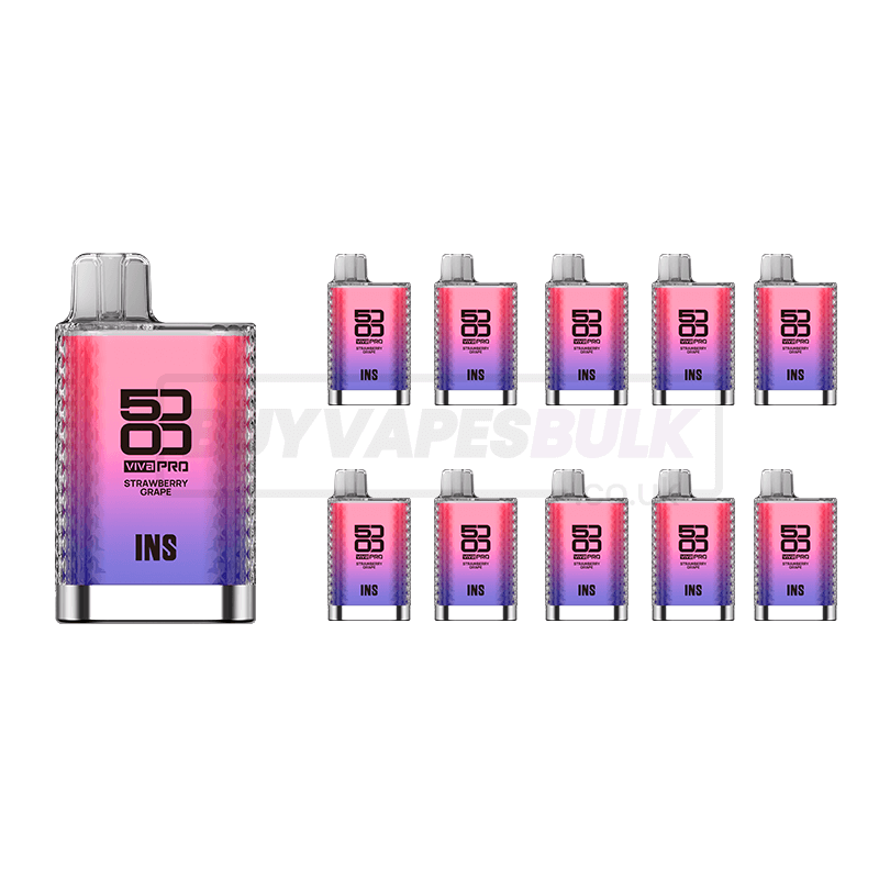 Strawberry Grape Elux Viva Pro 5000 Disposable Vape 10 Pack