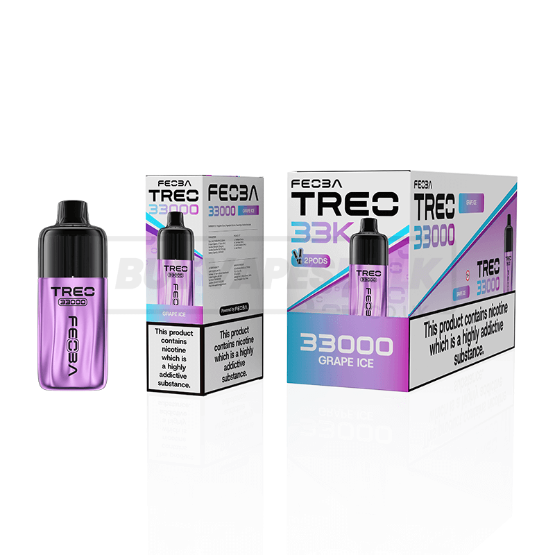 Grape Ice Feoba Treo 33K Prefilled Vape Kit 6 Pack