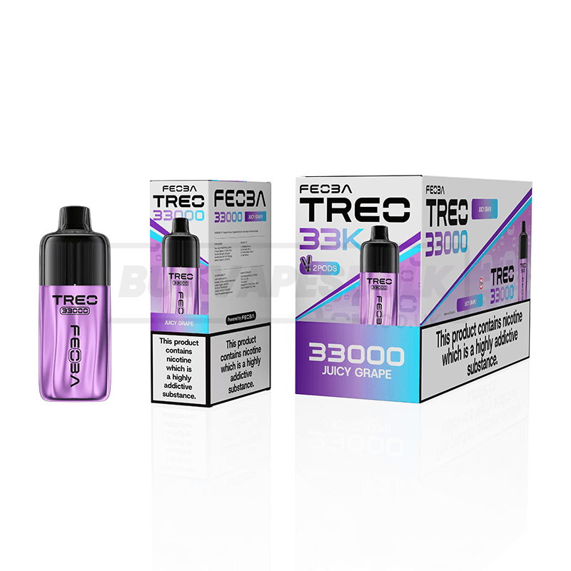 Juicy Grape Feoba Treo 33K Prefilled Vape Kit 6 Pack