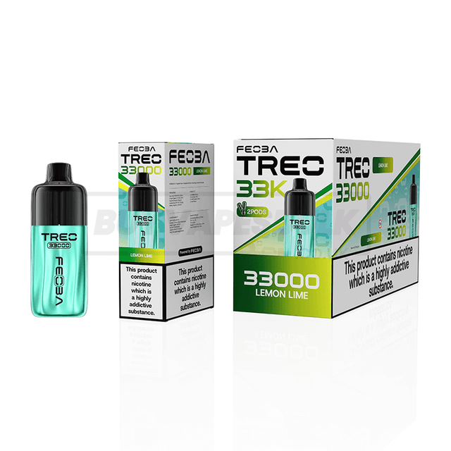 Lemon Lime Feoba Treo 33K Prefilled Vape Kit 6 Pack