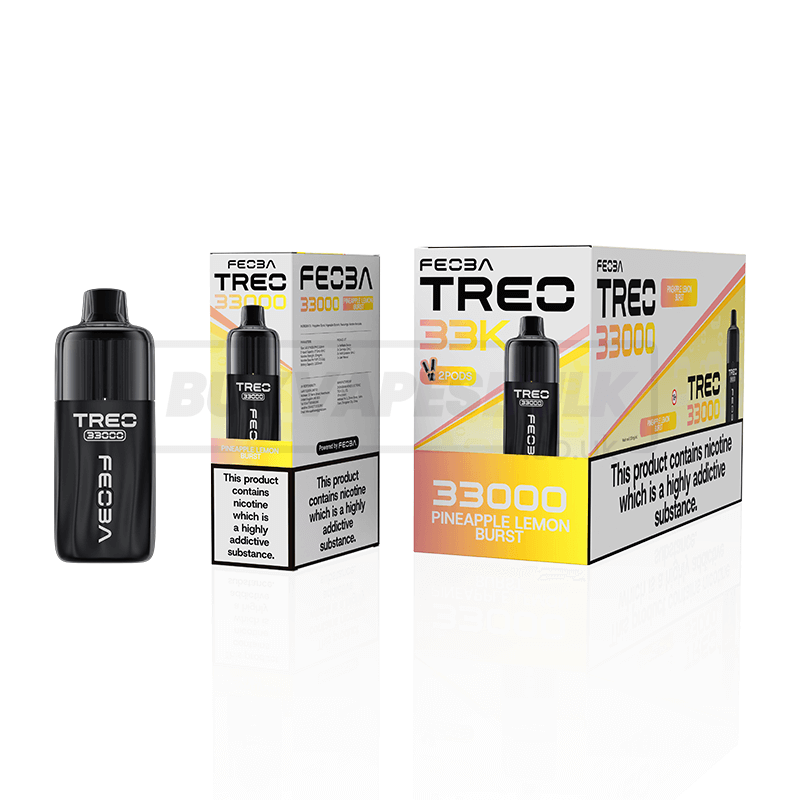 Pineapple Lemon Burst Feoba Treo 33K Prefilled Vape Kit 6 Pack