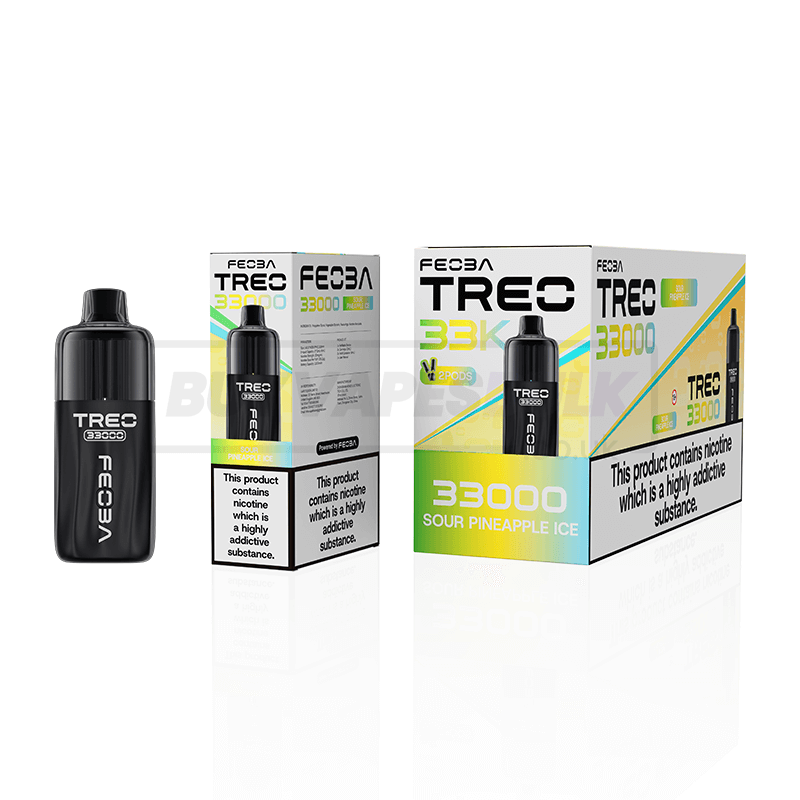 Sour Pineapple Ice Feoba Treo 33K Prefilled Vape Kit 6 Pack