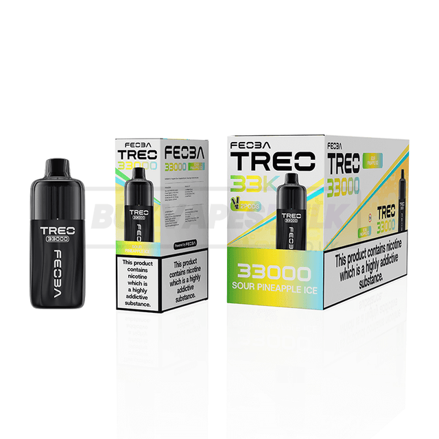 Sour Pineapple Ice Feoba Treo 33K Prefilled Vape Kit 6 Pack