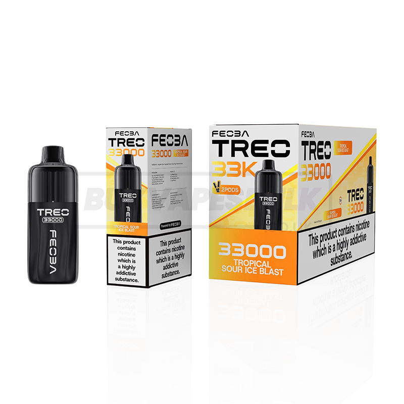 Tropical Sour Ice Blast Feoba Treo 33K Prefilled Vape Kit 6 Pack