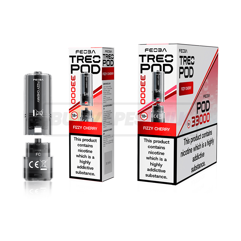Fizzy Cherry Feoba Treo 33K Prefilled Pods 5 Pack