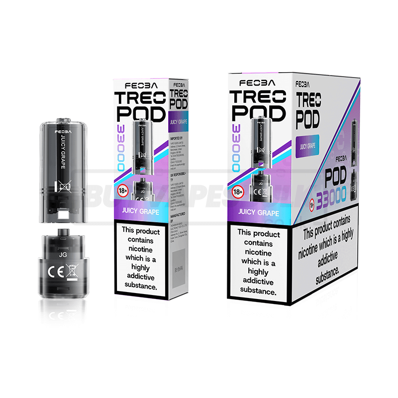 Juicy Grape Feoba Treo 33K Prefilled Pods 5 Pack
