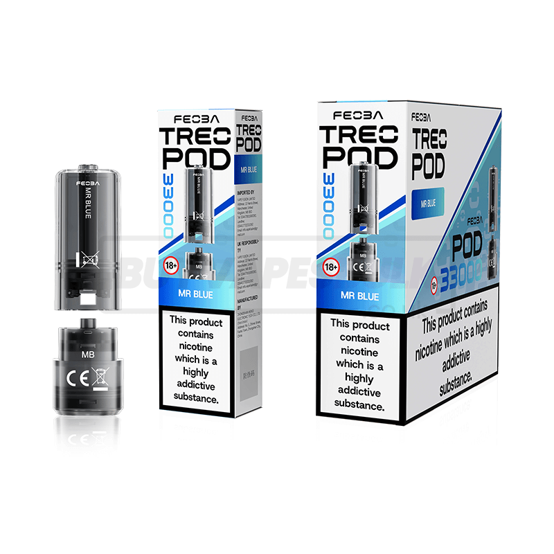 Mr Blue Feoba Treo 33K Prefilled Pods 5 Pack