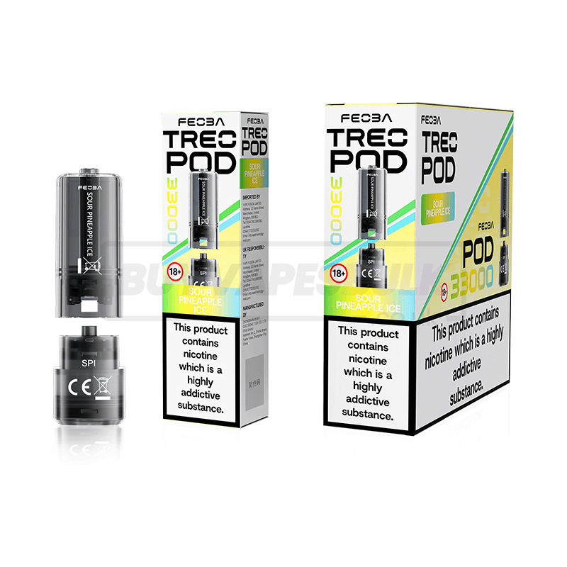 Sour Pineapple Ice Feoba Treo 33K Prefilled Pods 5 Pack