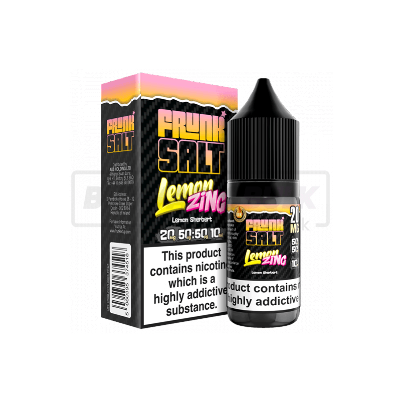 Lemon Zing Frunk Nic Salt E-Liquid Pack of 5 x (10ml)