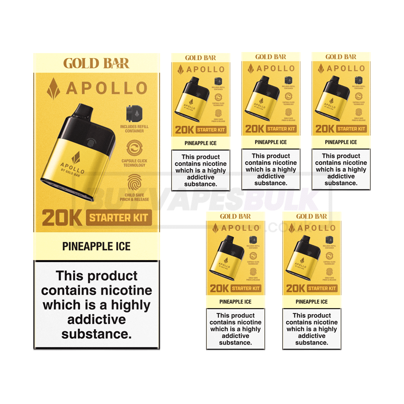 Gold Bar Apollo 20K Prefilled Pod Kit