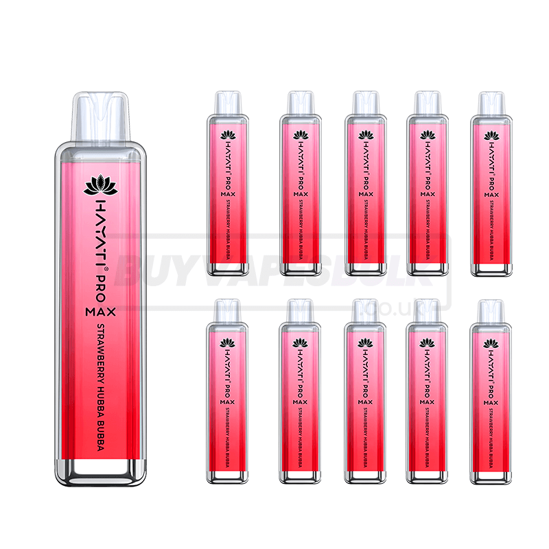 Strawberry Hubba Bubba The Crystal Pro Max 4000 Disposable Vape 10 Pack