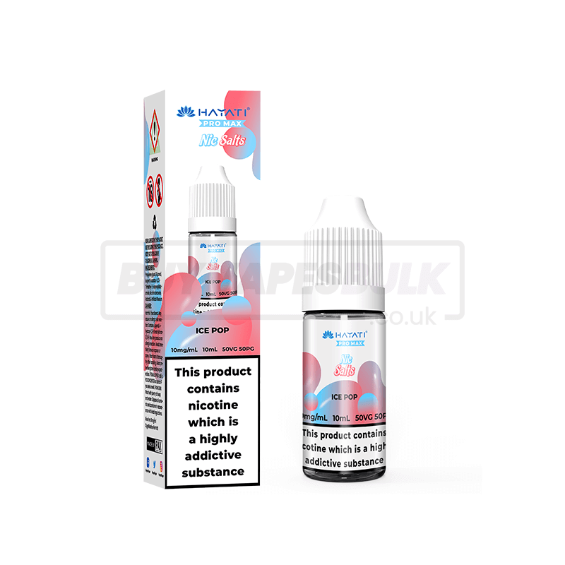 Ice Pop Hayati Crystal Pro Max Nic Salt E-Liquid Pack of 10
