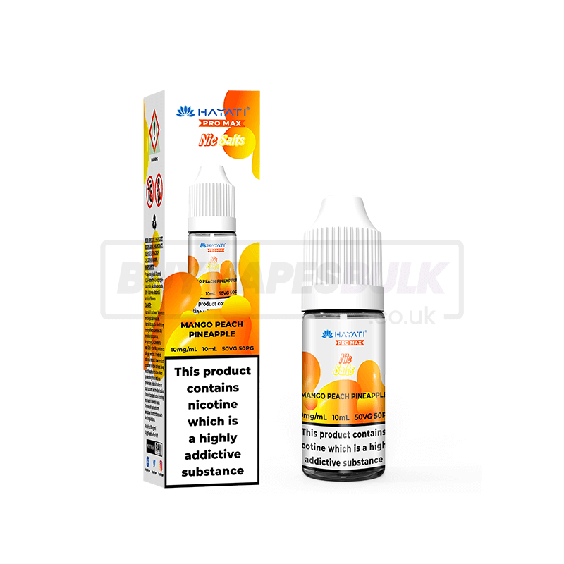 Mango Peach Pineapple Hayati Crystal Pro Max Nic Salt E-Liquid Pack of 10