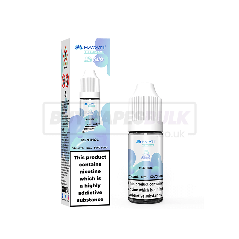 Menthol Hayati Crystal Pro Max Nic Salt E-Liquid Pack of 10