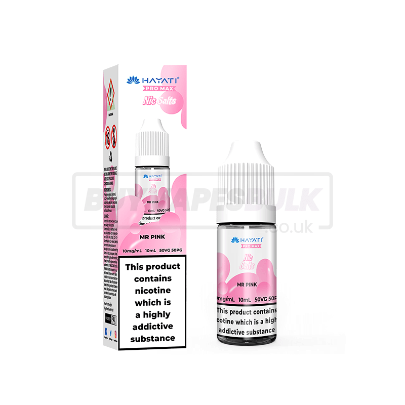 Mr Pink Hayati Crystal Pro Max Nic Salt E-Liquid Pack of 10