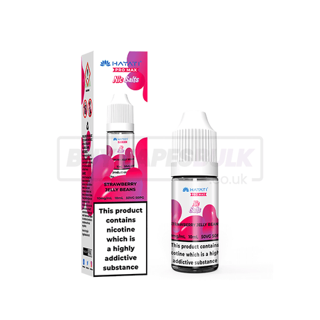 Strawberry Jelly Beans Hayati Crystal Pro Max Nic Salt E-Liquid Pack of 10