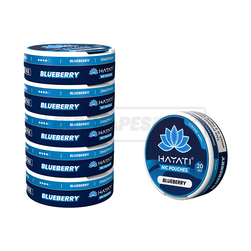 Hayati Nicotine Pouches 5 Pack Blueberry