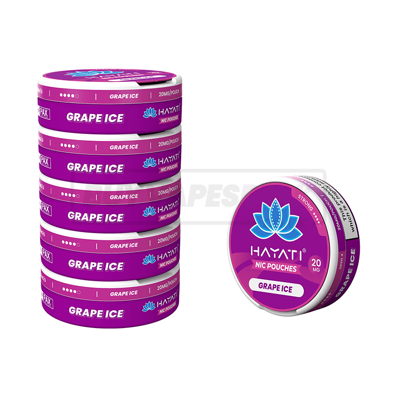Hayati Nicotine Pouches 5 Pack Grape Ice