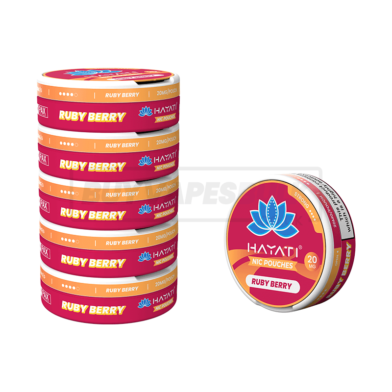 Hayati Nicotine Pouches 5 Pack Ruby Berry