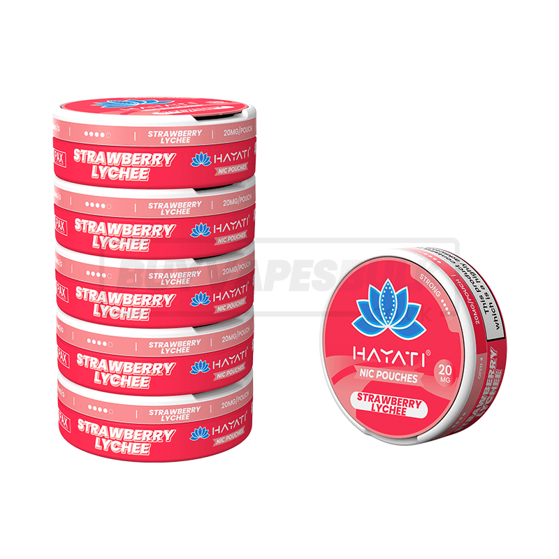 Hayati Nicotine Pouches 5 Pack Strawberry Lychee