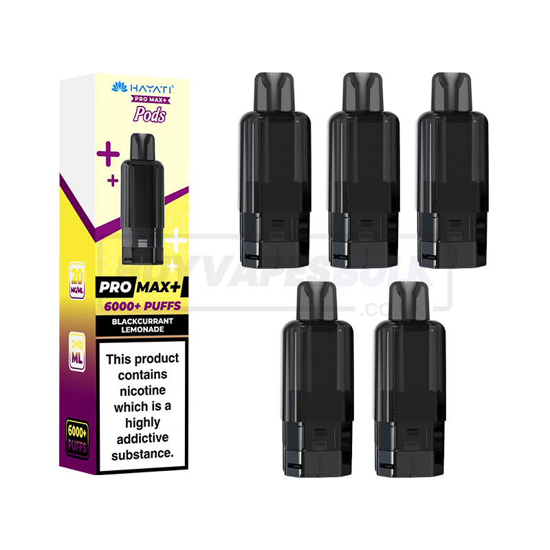 Hayati Pro Max Plus 6000 Prefilled Pods 5 Pack Blackcurrant Lemonade