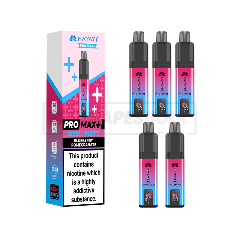 Blueberry Pomegranate Hayati Pro Max Plus 6000 5 Pack