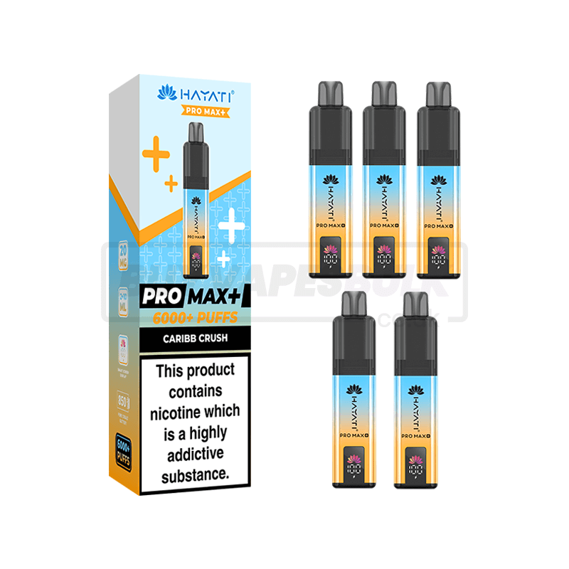 Caribbean Crush Hayati Pro Max Plus 6000 Vape Kit 5 Pack