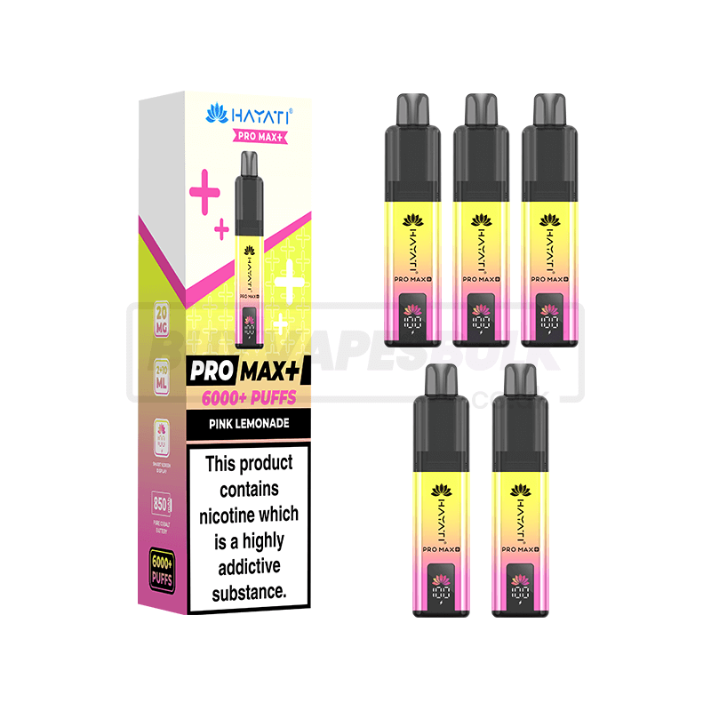 Pink Lemonade Hayati Pro Max Plus 6000 5 Pack