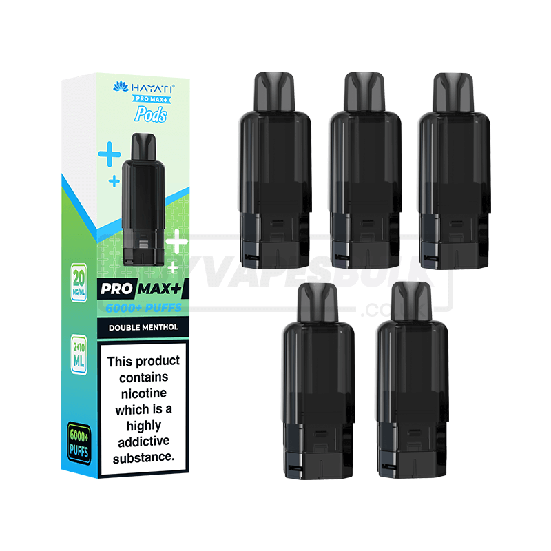 Double Menthol Hayati Pro Max Plus 6000 Refill Pods 5 Pack