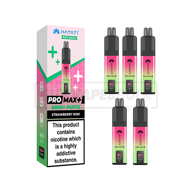 Strawberry Kiwi Hayati Pro Max Plus 6000 Vape Kit 5 Pack