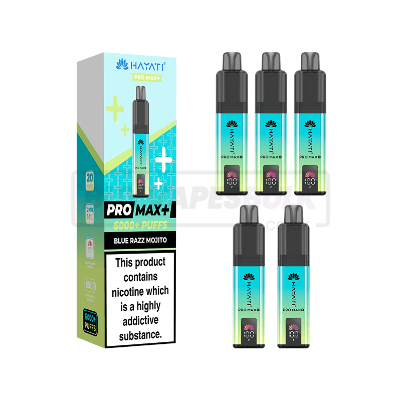 Blue Razz Mojito Hayati Pro Max Plus 6000 5 Pack