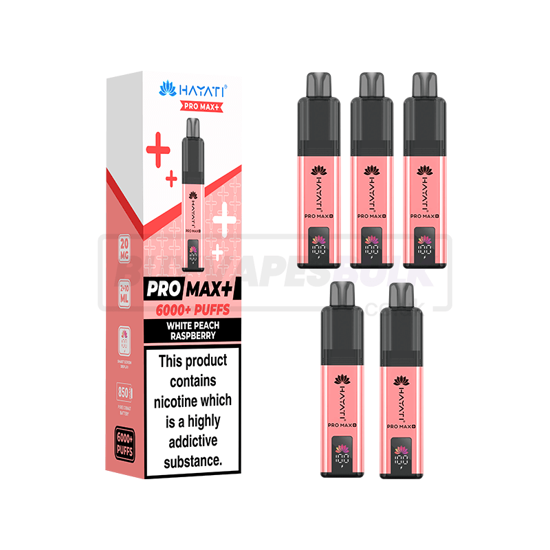Hayati Pro Max Plus 6000 Puffs Vape Kit 5 Pack