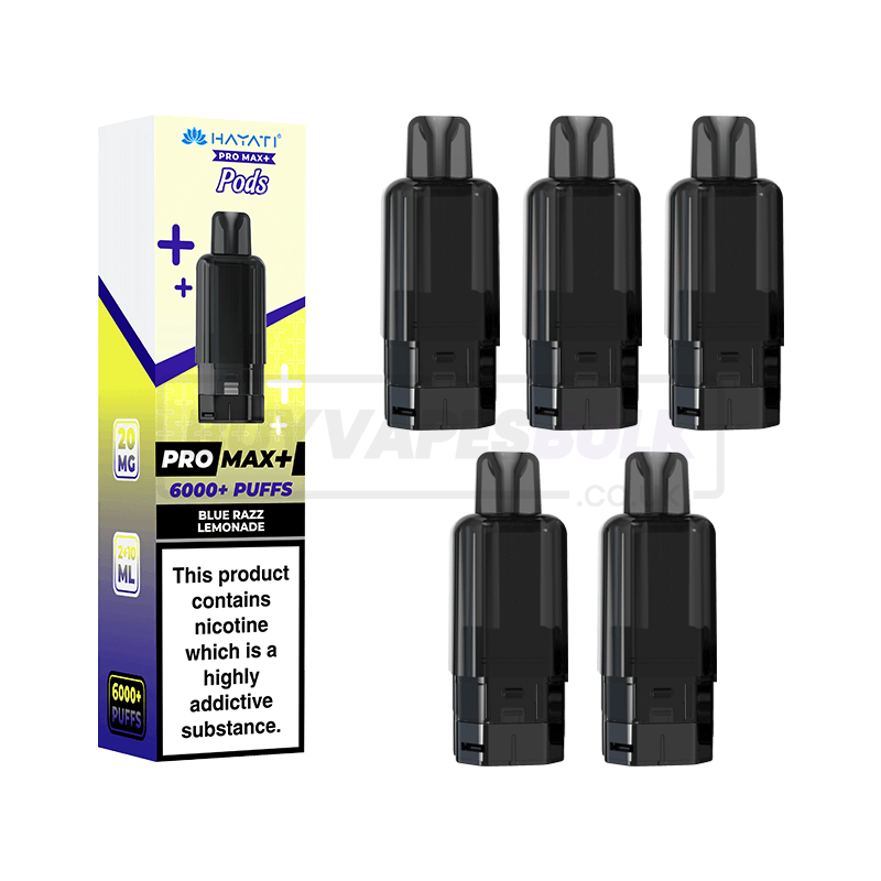 Hayati Pro Max Plus 6000 Prefilled Pods 5 Pack Blue Razz Lemonade