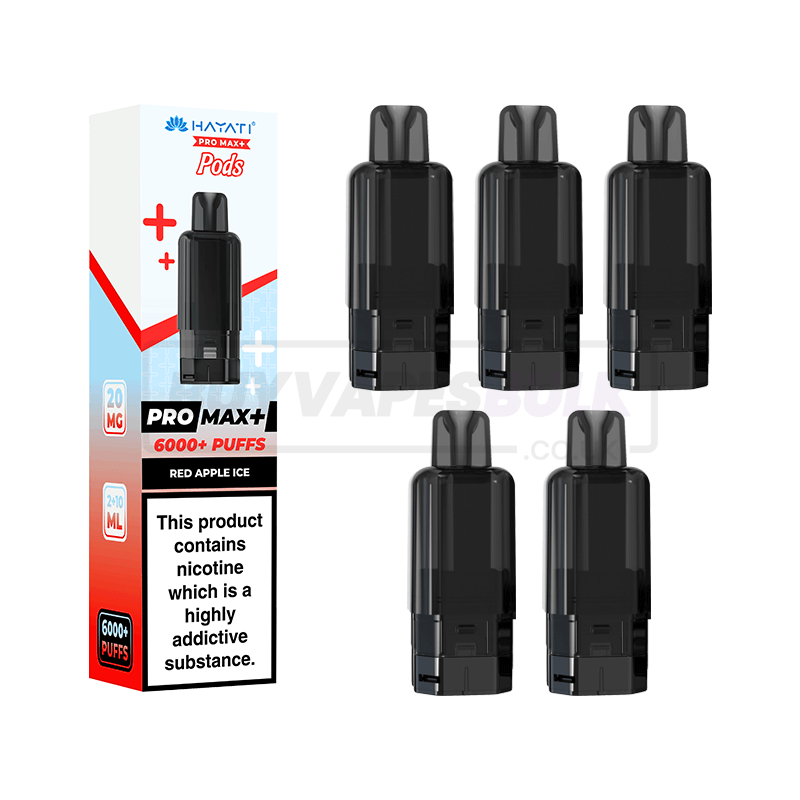 Hayati Pro Max Plus 6000 Prefilled Pods 5 Pack Red Apple Ice