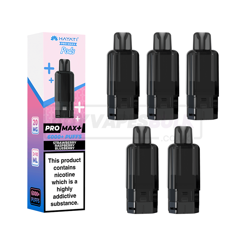 Hayati Pro Max Plus 6000 Prefilled Pods 5 Pack Strawberry Raspberry Blueberry