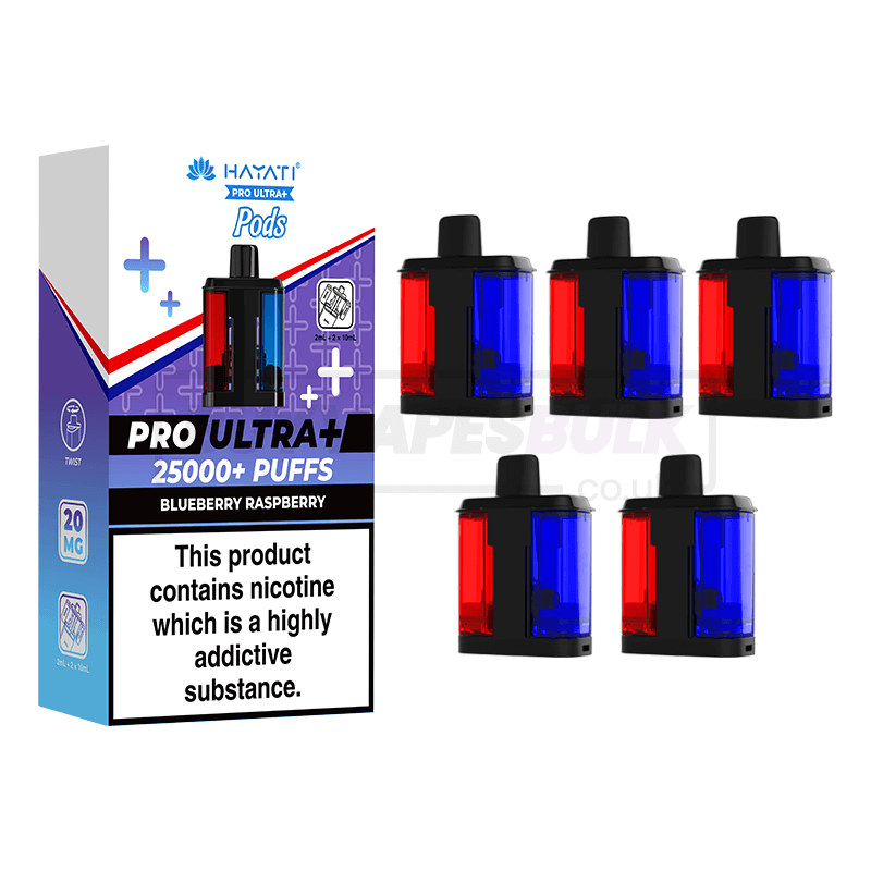 Blueberry Raspberry Hayati Pro Ultra Plus 25K Refill Pods 5 Pack