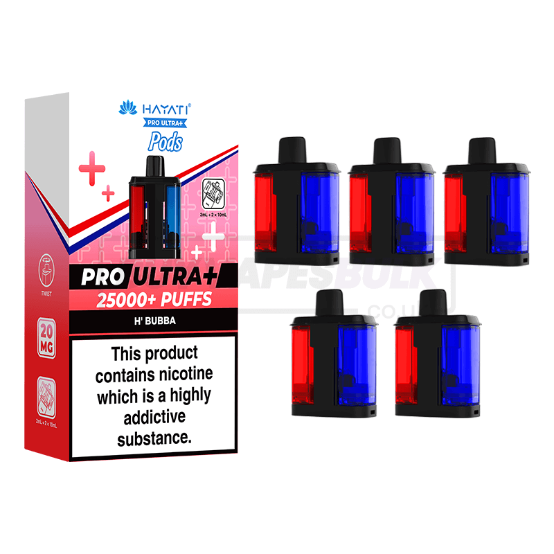 Hubba Bubba Hayati Pro Ultra Plus 25K Refill Pods 5 Pack