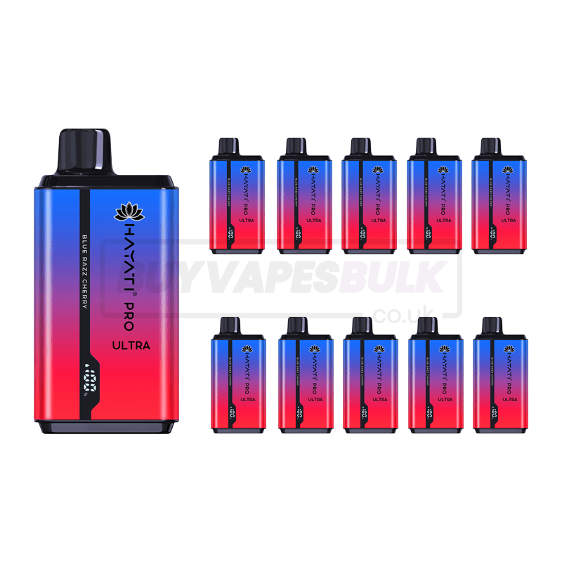Blue Razz Cherry Hayati Pro Ultra 15000 10 Pack