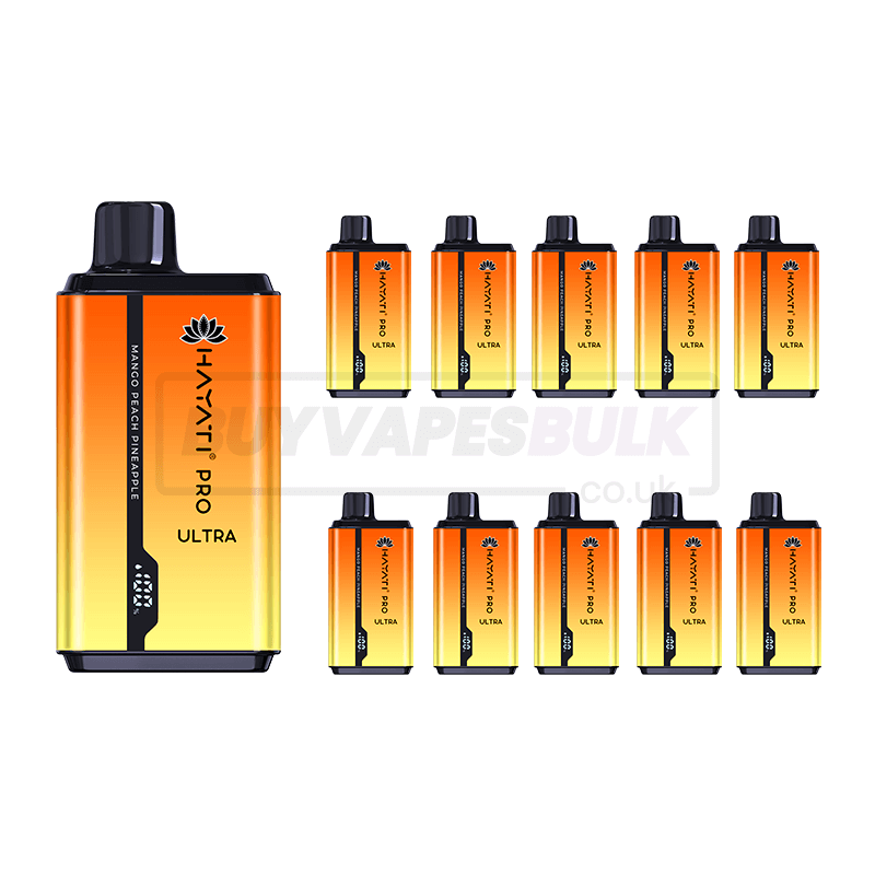 Mango Peach Pineapple Hayati Pro Ultra 15000 10 Pack