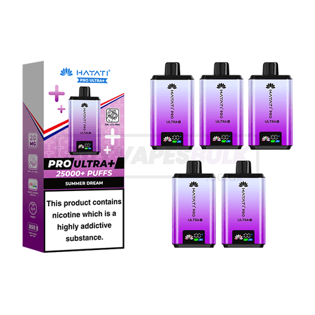 Summer Dream Hayati Pro Ultra Plus 25K Vape Kit 5 Pack
